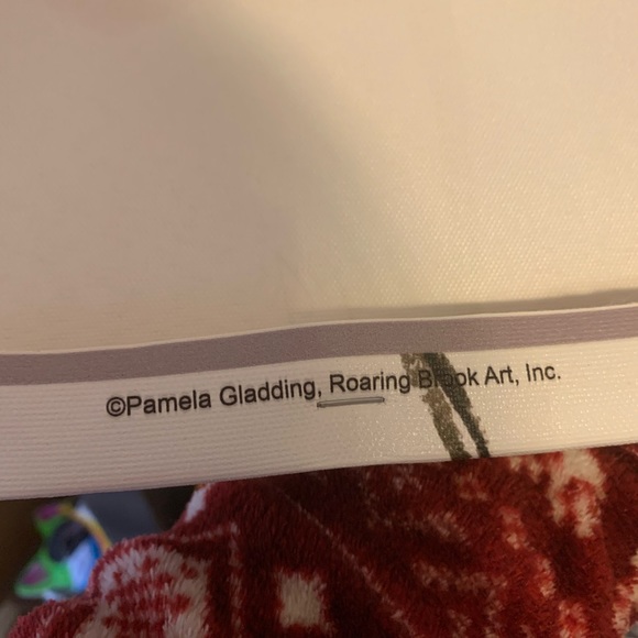 Pamela Gladding canvas painting pink flower - Picture 3 of 3